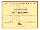 University of Arkansas Radio Compliance Certificate of Enrollment
